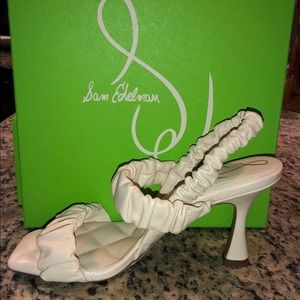 Sam Edelman
Women's Marlena Square Toe Scrunched Leather Strappy Sandals